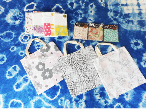 ふじ支援センター 自主製品 トートバッグ、小物入れ