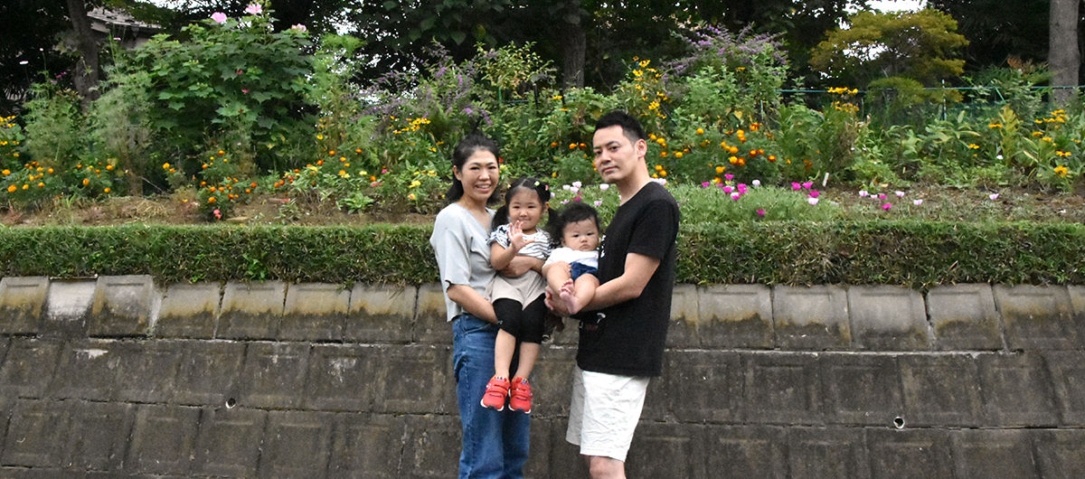 画像:移住者久常さんご一家