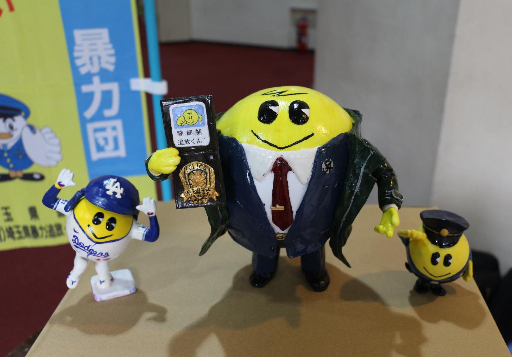 追放くん&rsquo;の実物人形展示