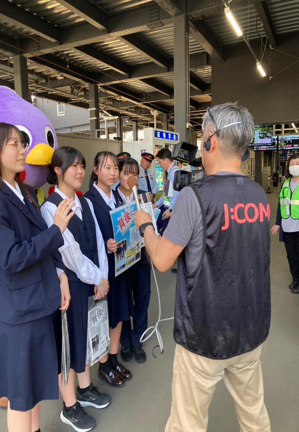 インタビューの様子