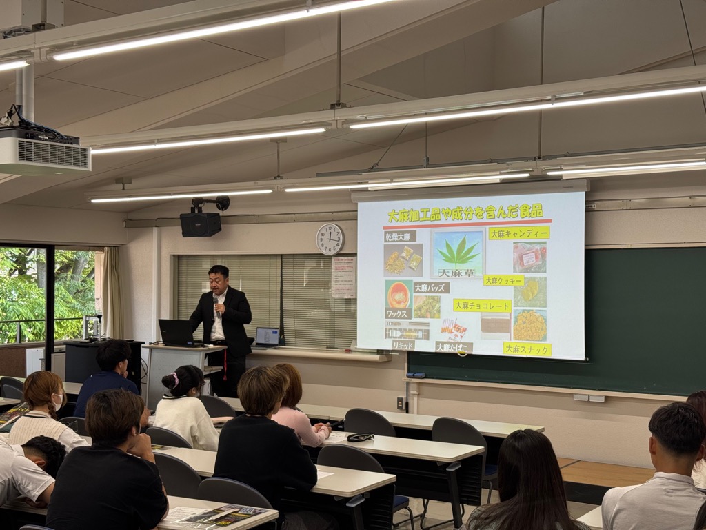 防犯に関する講話の様子