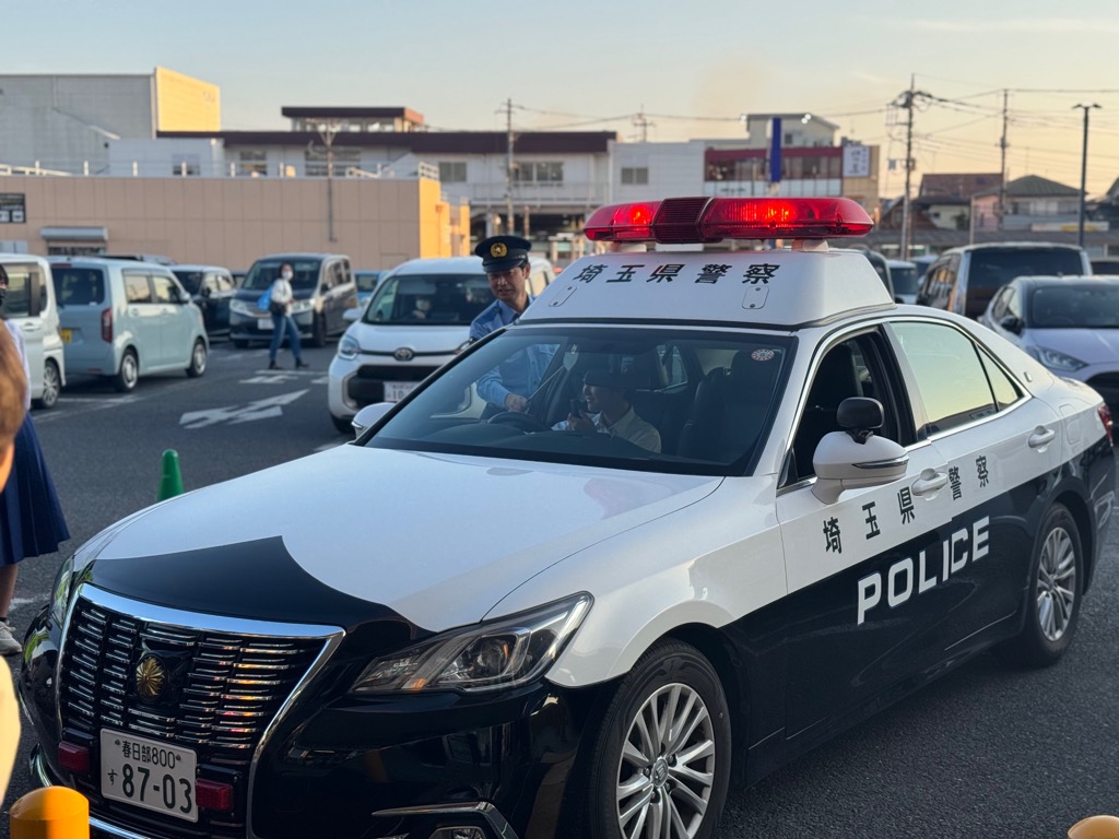パトカー乗車体験