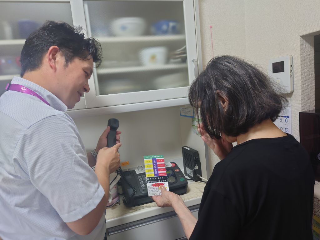 サギ撃退POPの説明