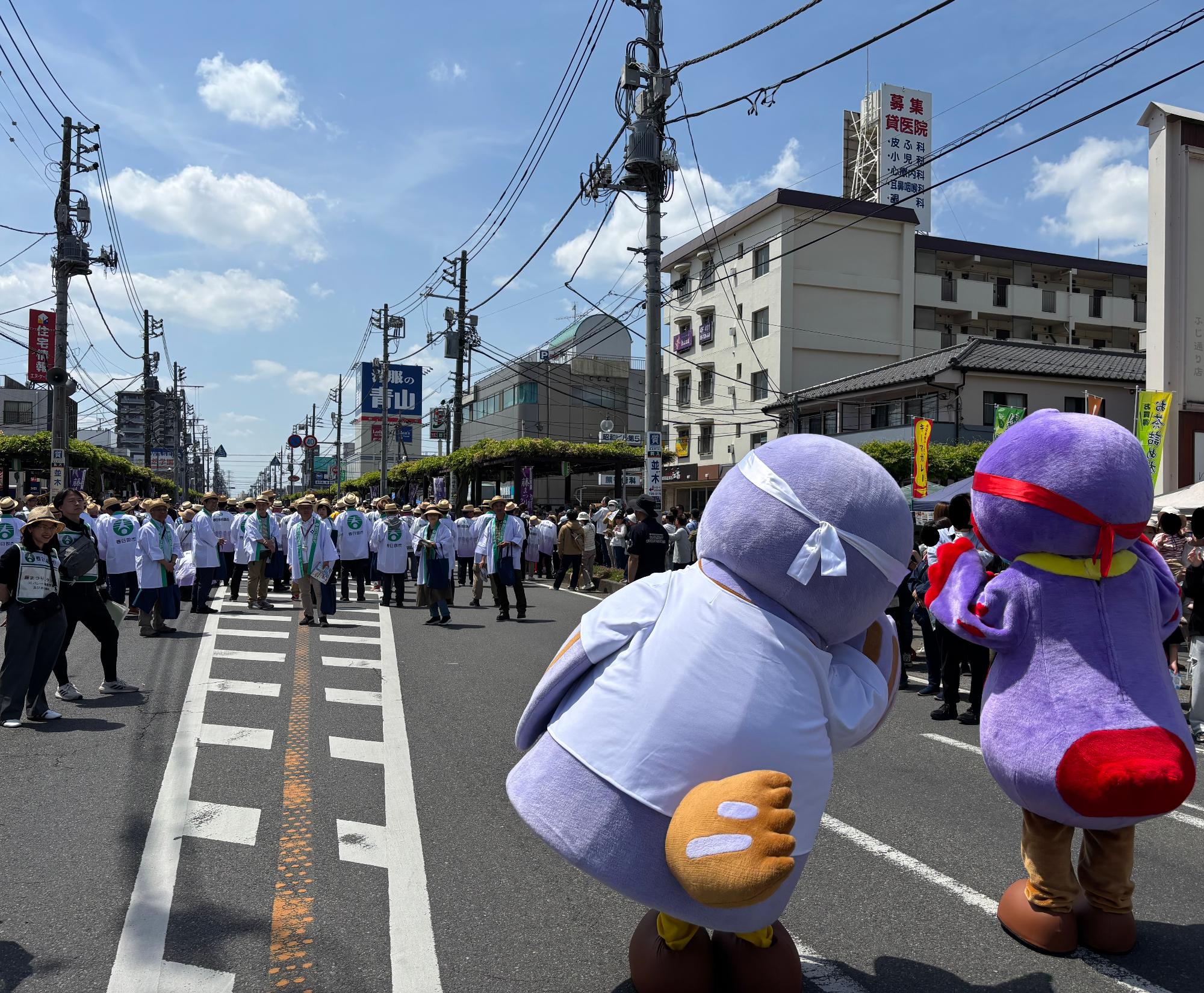 コバトンたちとのふれあい