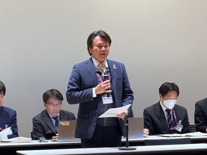 市長挨拶の様子