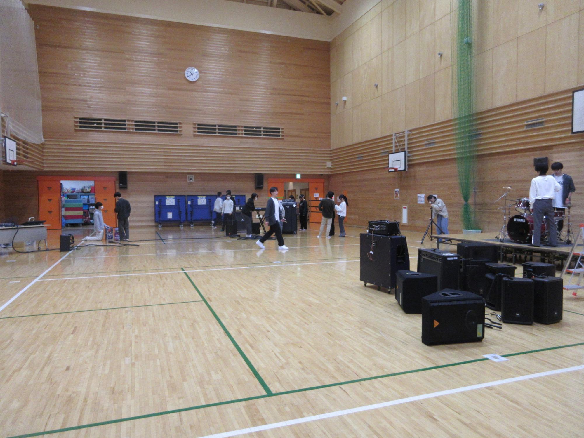 前日準備も高校生が主体となって頑張りました