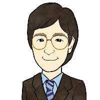 メンタルヘルス講演会の講師である鈴木先生の顔イラスト