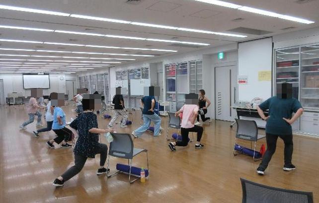 運動実技の様子