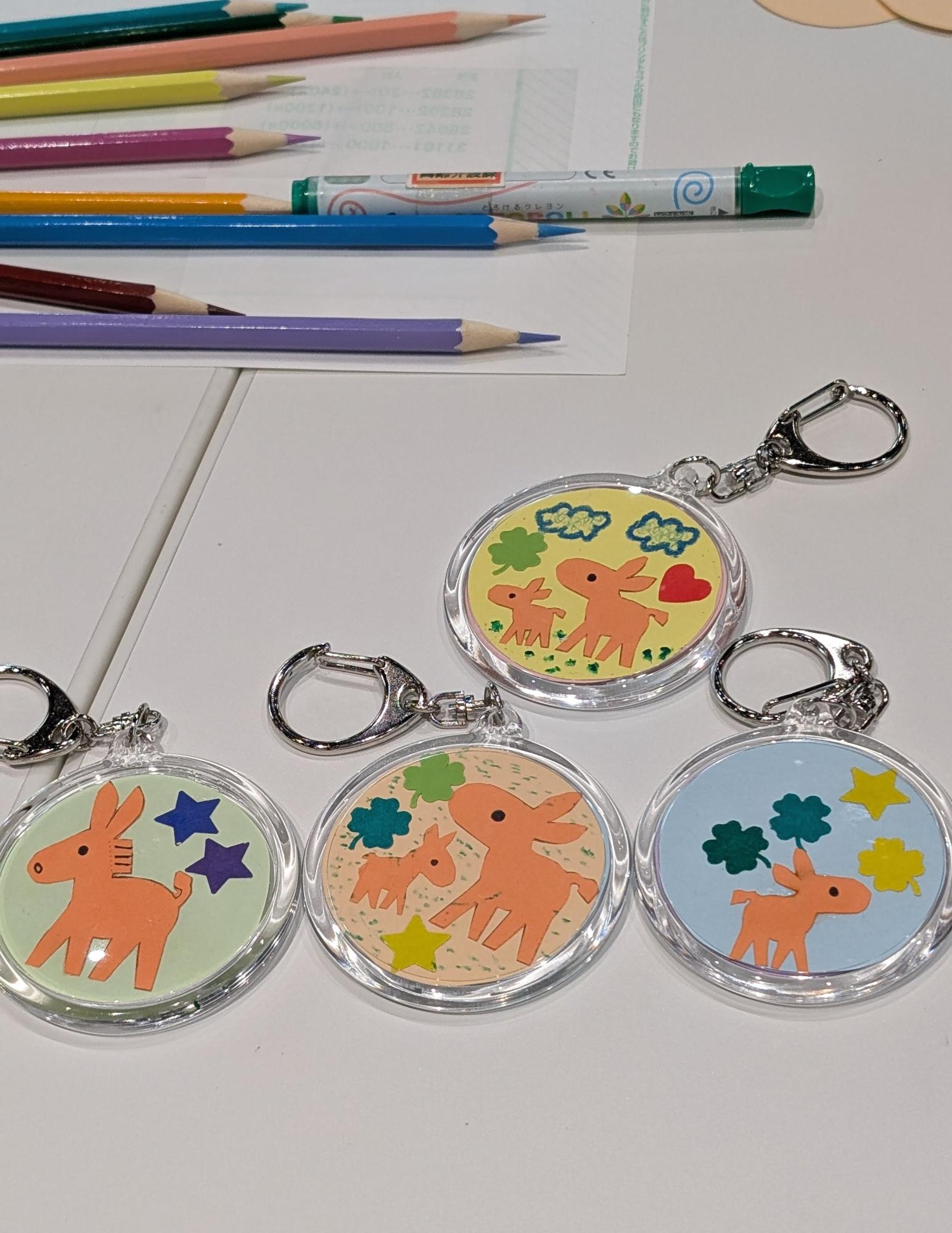 オリジナルキーホルダーの表面