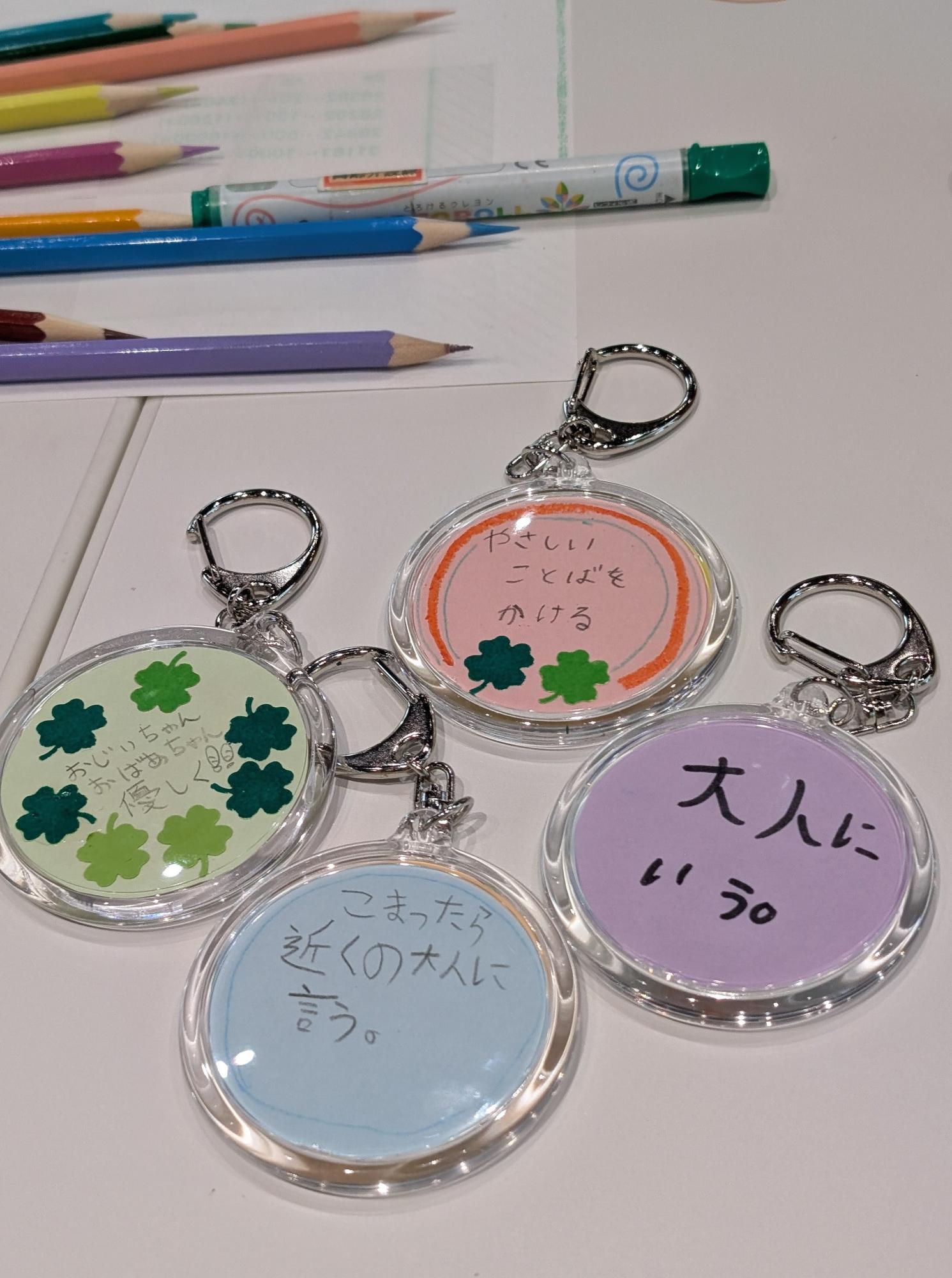 オリジナルキーホルダーの裏面