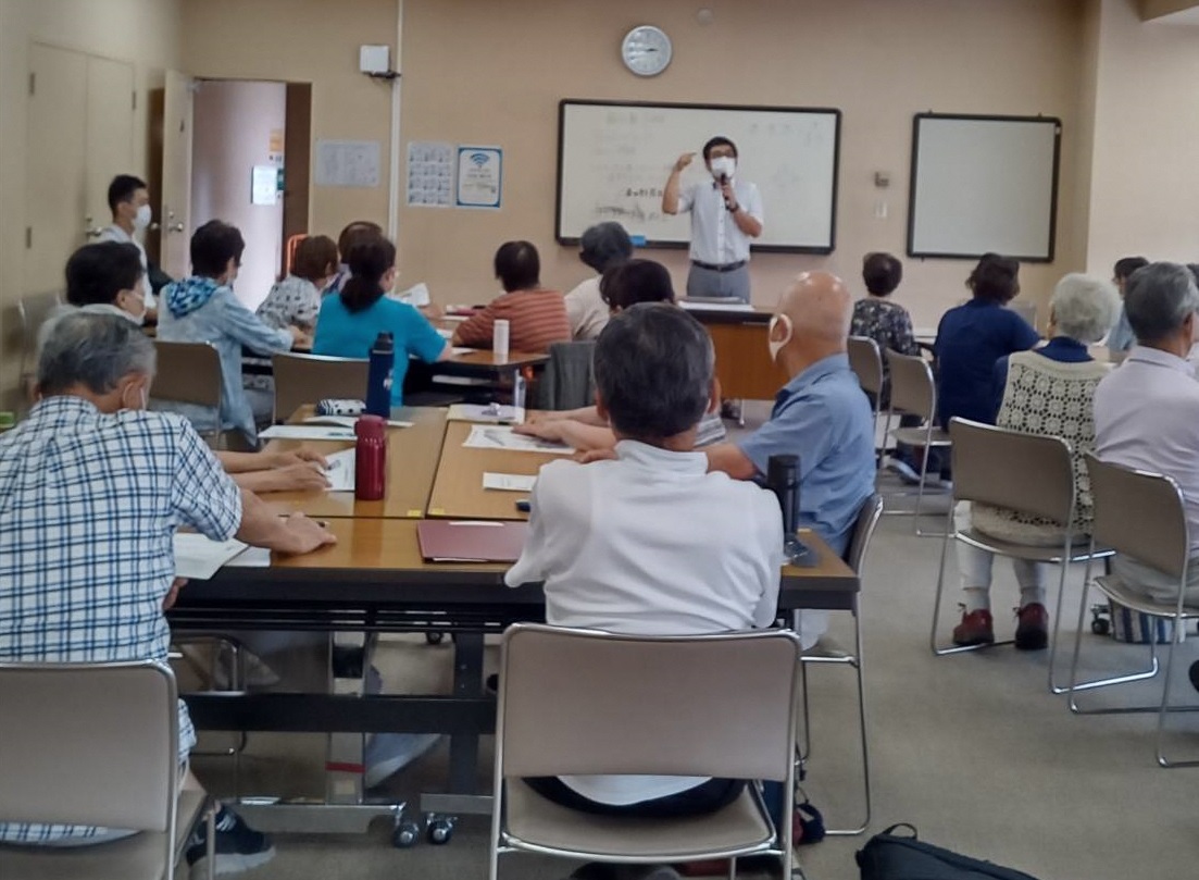 豊春地区公民館での脳トレ塾の様子