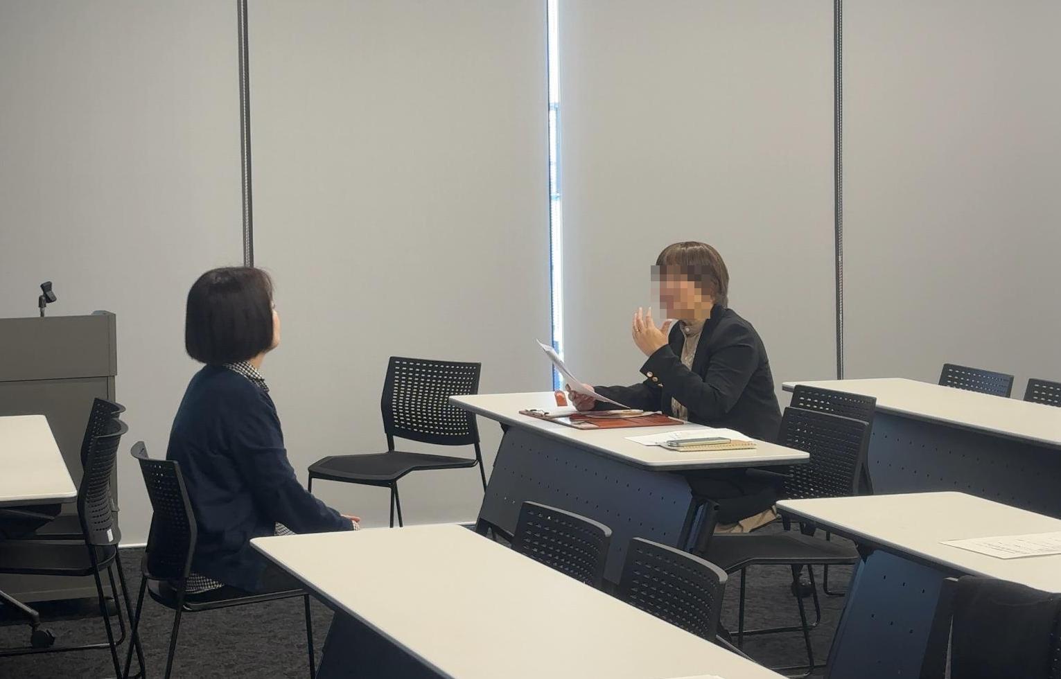 模擬面接の様子