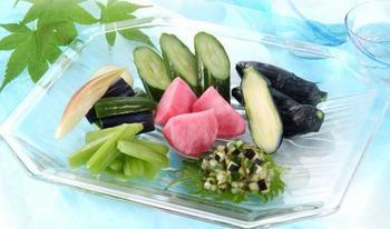 山形産の野菜で作ったおいしいそうな漬物の写真