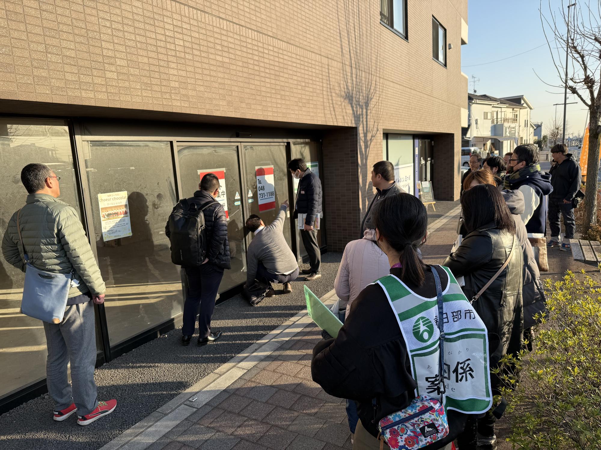 リアル貸店舗ツアーの様子