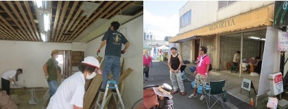 武里駅西口エリアのリノベーションのイベントの様子