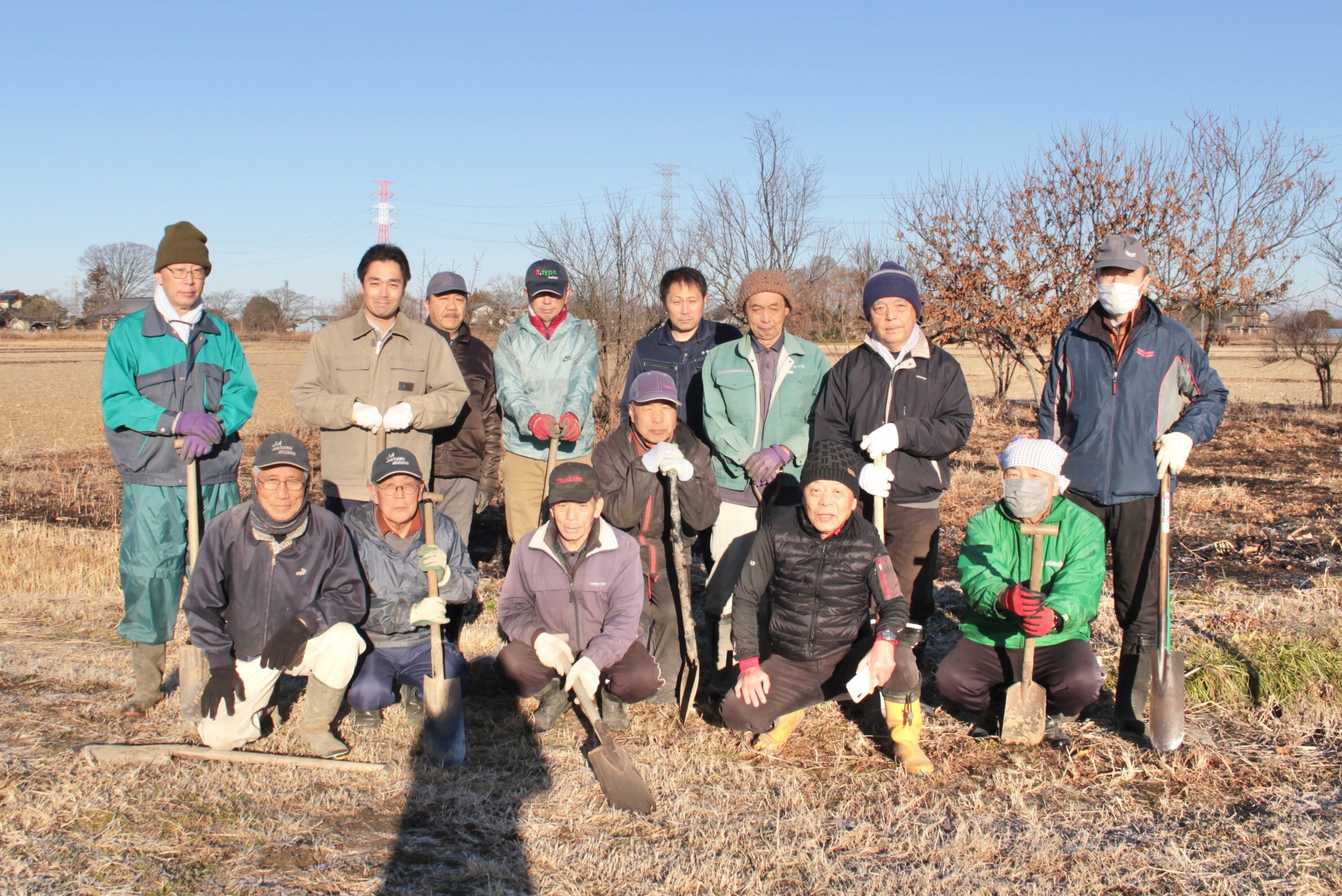 御手作環境整備会の集合写真