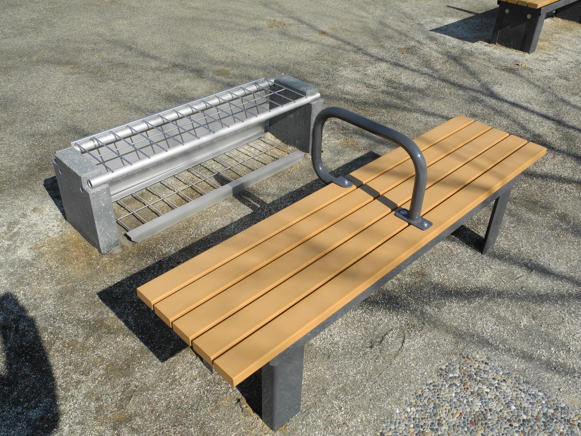 かまどベンチの写真