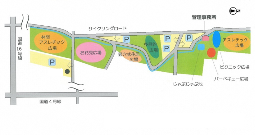 園内マップの写真