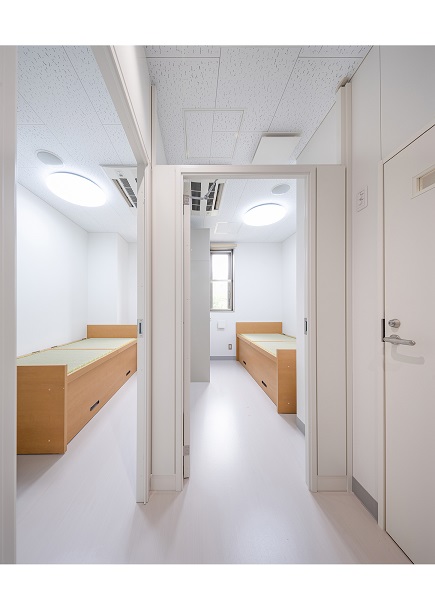 女性エリアの仮眠室の写真