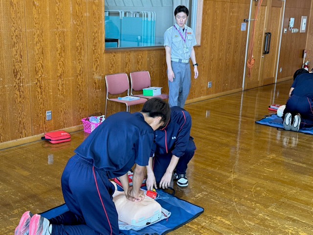 救命講習の様子
