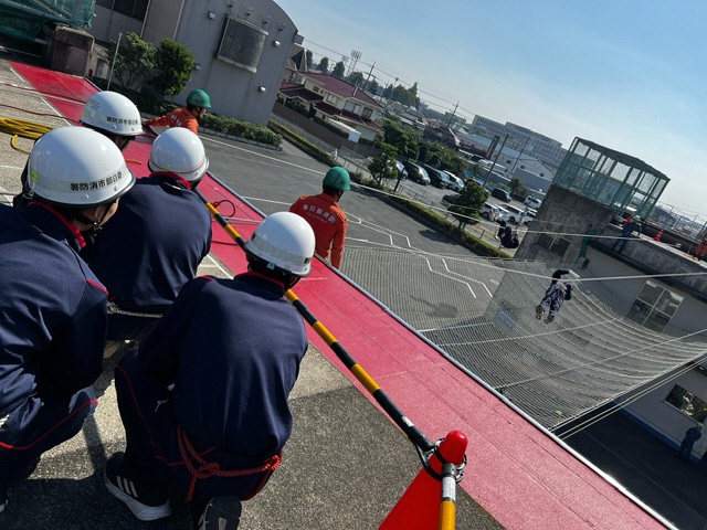 渡過訓練の様子