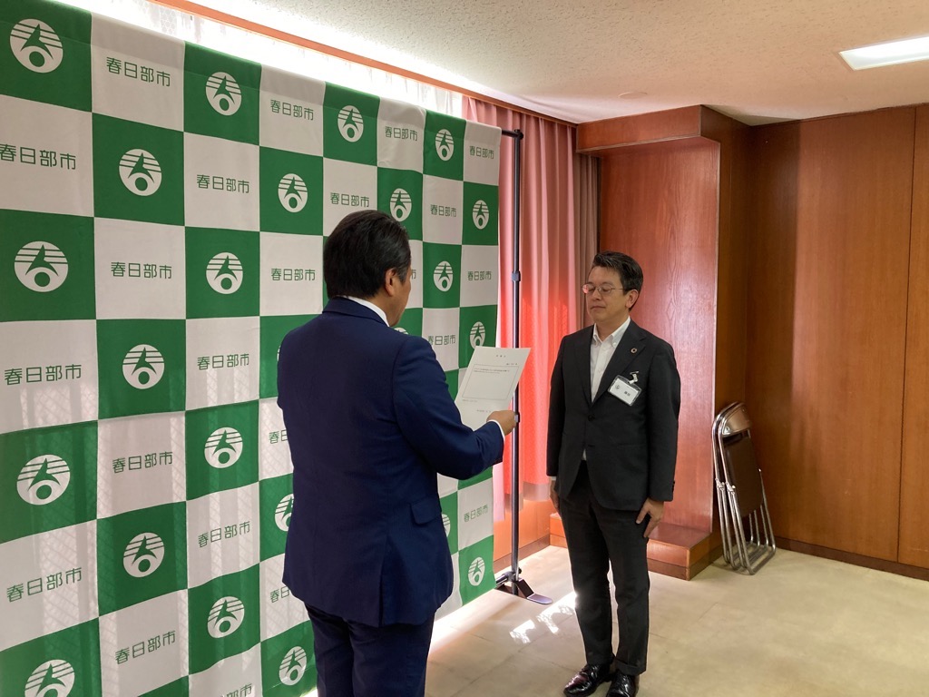 委嘱式授与の様子