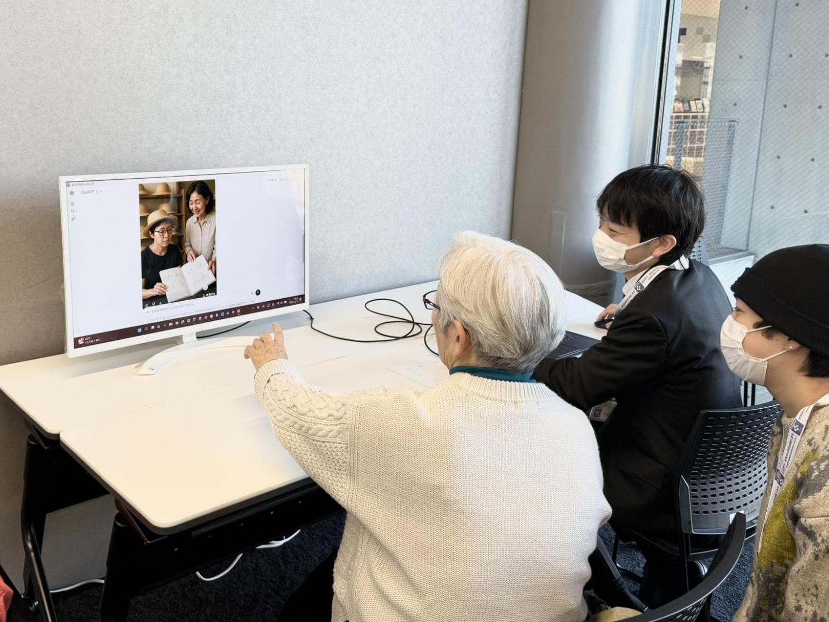 AIで画像を作成する様子