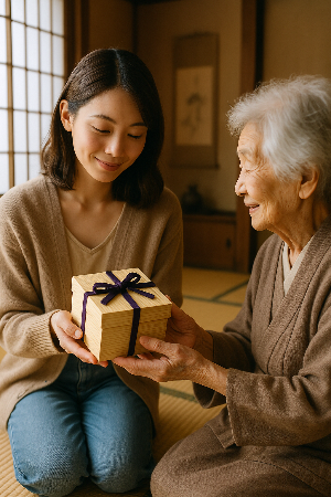 春日部の桐箱をテーマにAIで生成した画像