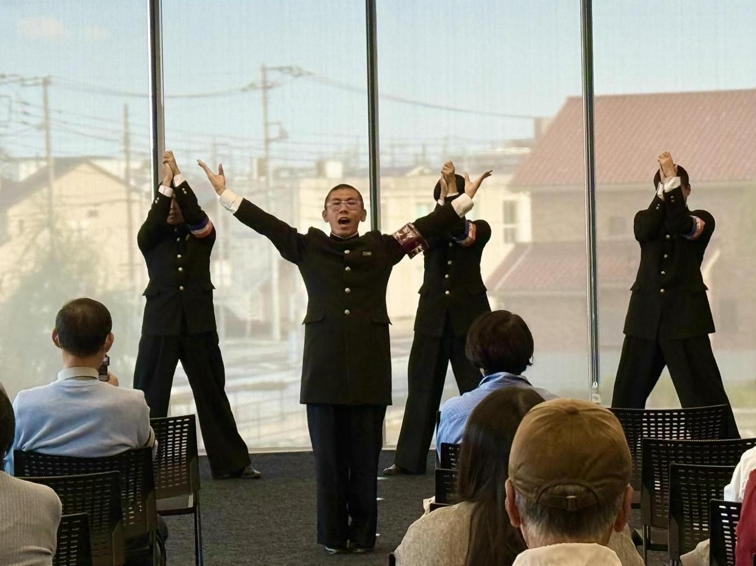 応援指導の様子