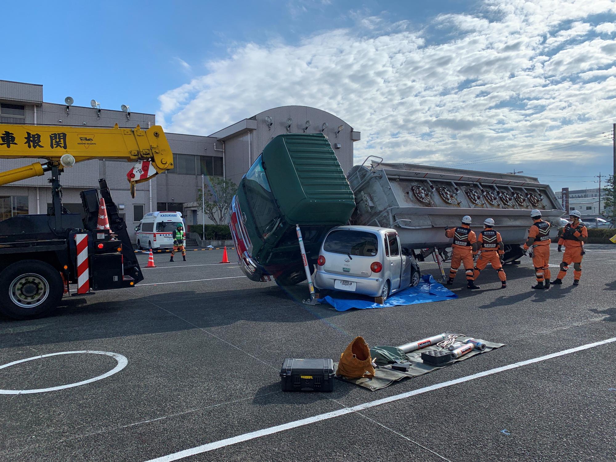 二次災害防止活動の様子