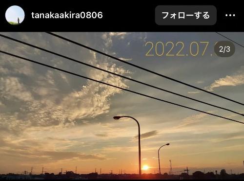 夕焼けの空の写真