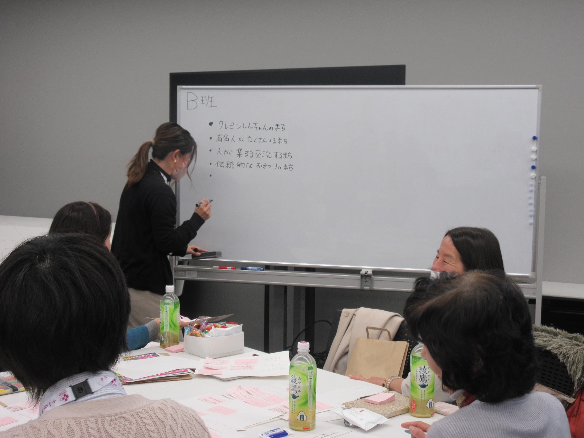 グループワークに取り組むB班