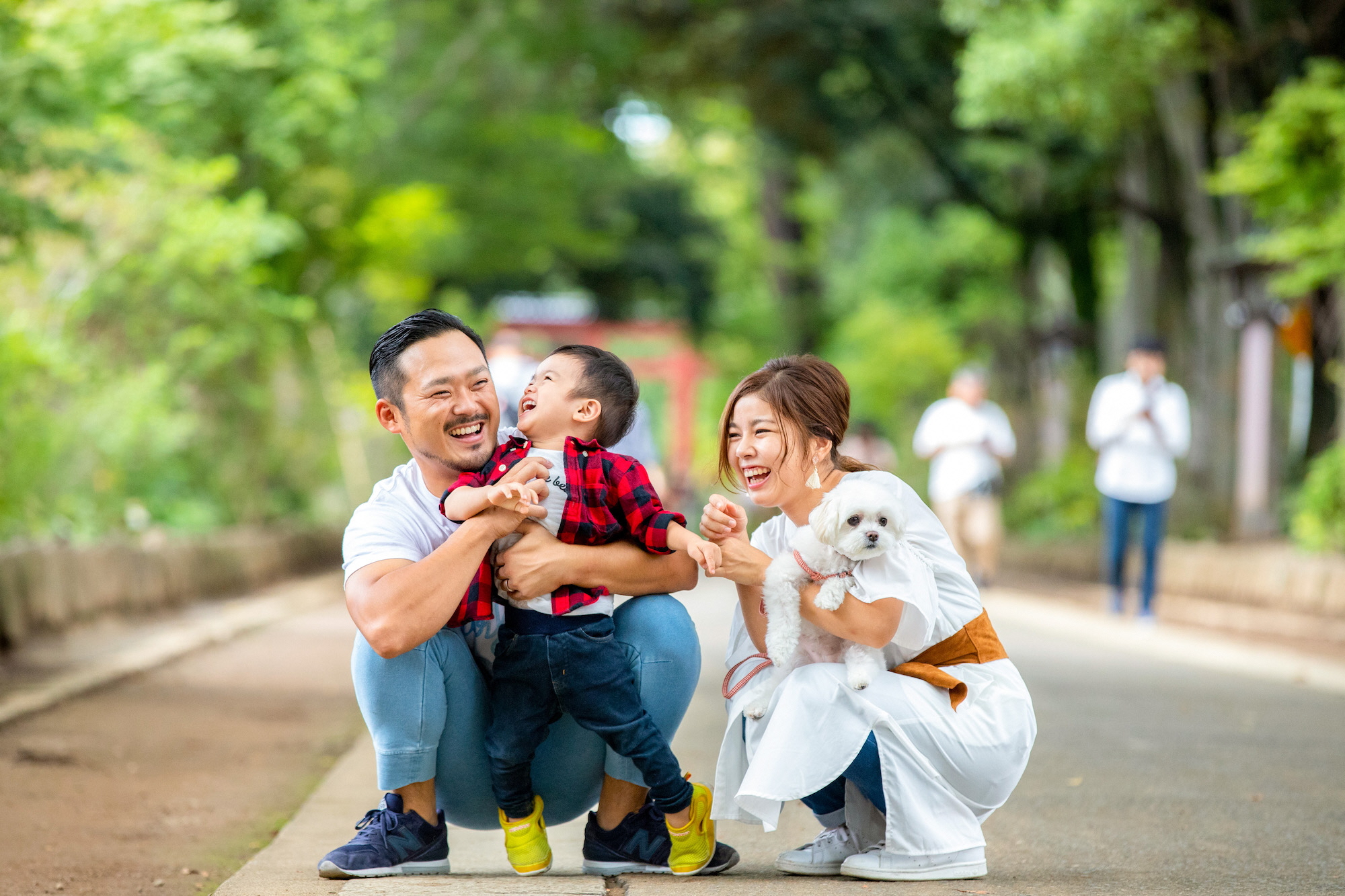 講師の梶さんが撮影した家族の写真