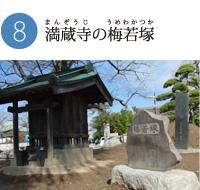 梅若塚と書かれた石碑と小屋が並んでいる写真