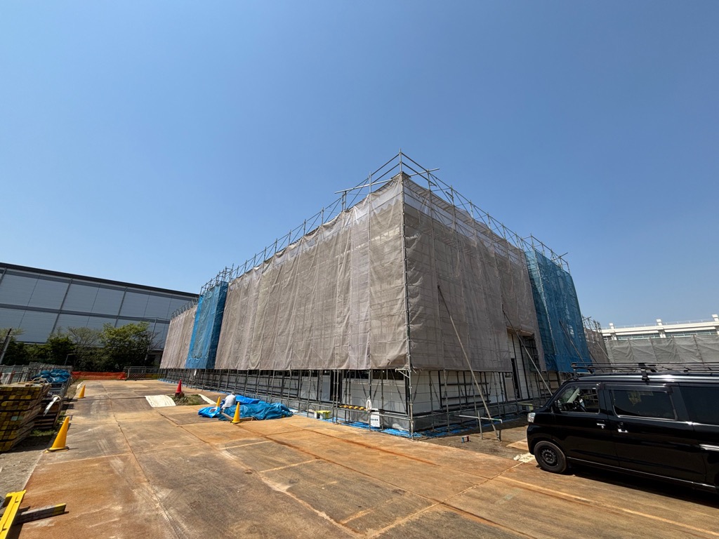 仮設校舎建方工事の完了