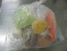 食材ごとに保存食を取る