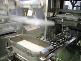 1つの釜で約7kgのお米を炊く