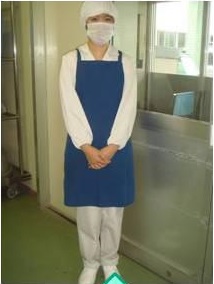 清潔な服装の様子