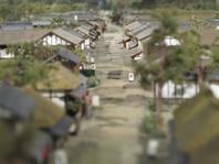 粕壁宿の200分の1模型の写真