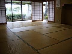 縁側から外の自然が見える豊春地区公民館和室いちょうの写真