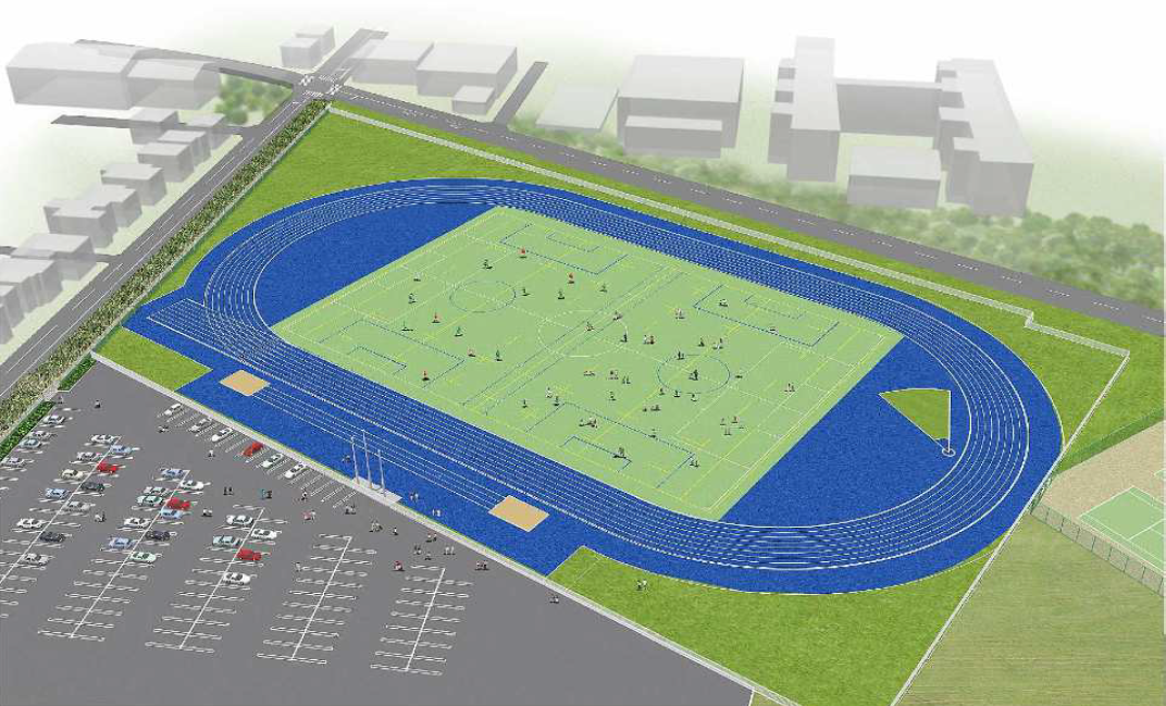 春日部市営大沼運動公園グラウンドのイメージ図
