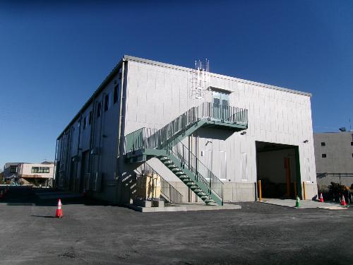 屋内ストックヤード1月外観