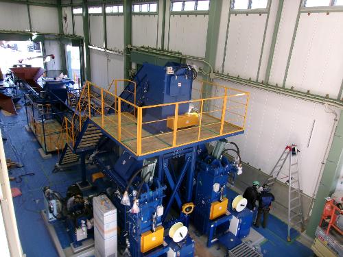 ペットボトル資源化設備据付状況