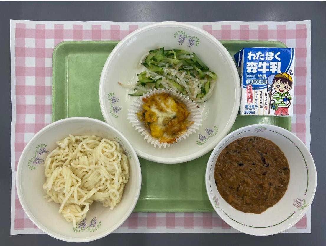 20260713地場産食材を活用した給食（かぼちゃ）