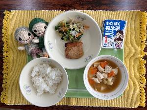 白石農園のお米を使用した地場産給食の画像