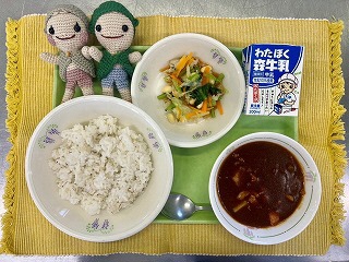 じゃがいもを使った学校給食