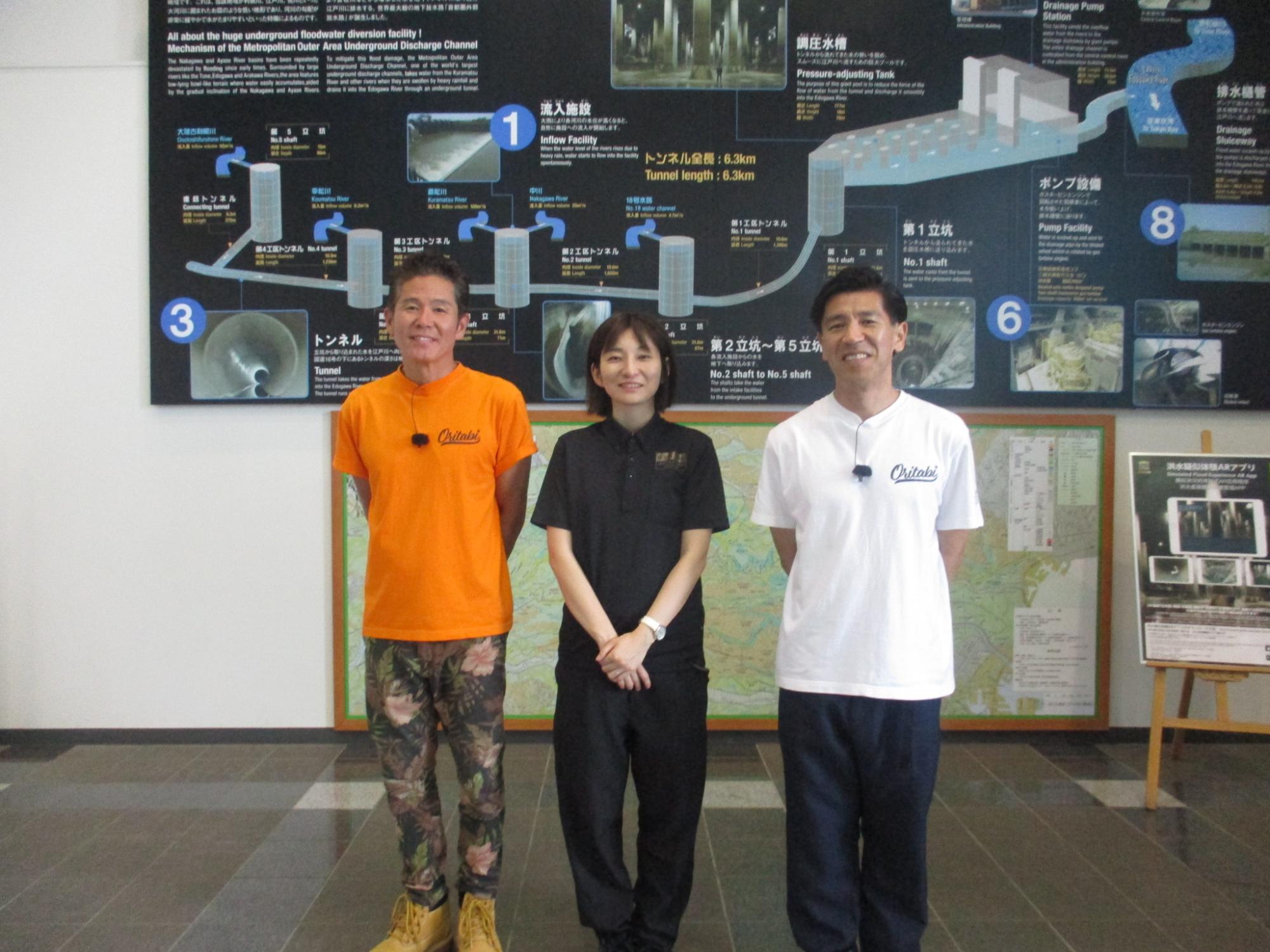 龍Q館で撮影する様子6枚目