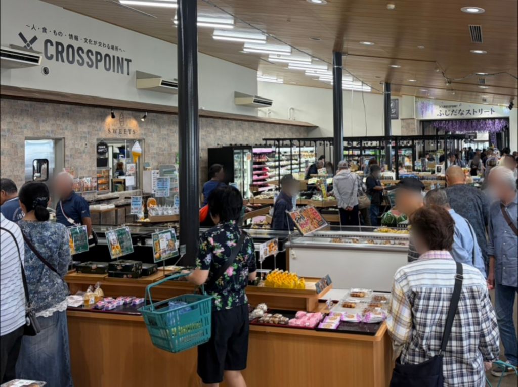 道の駅「庄和」店内の様子