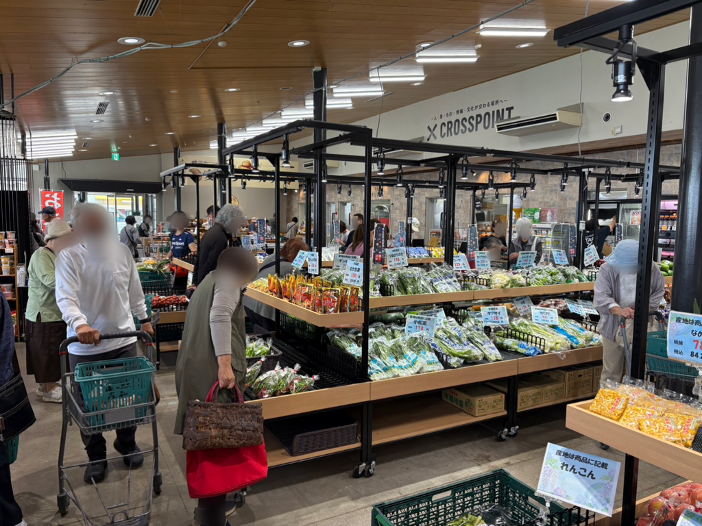 農産物販売の様子